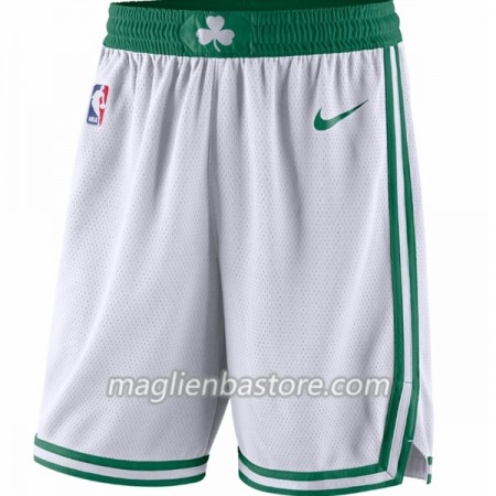 Boston Celtics Uomo Pantaloncini Bianco Nike Swingman